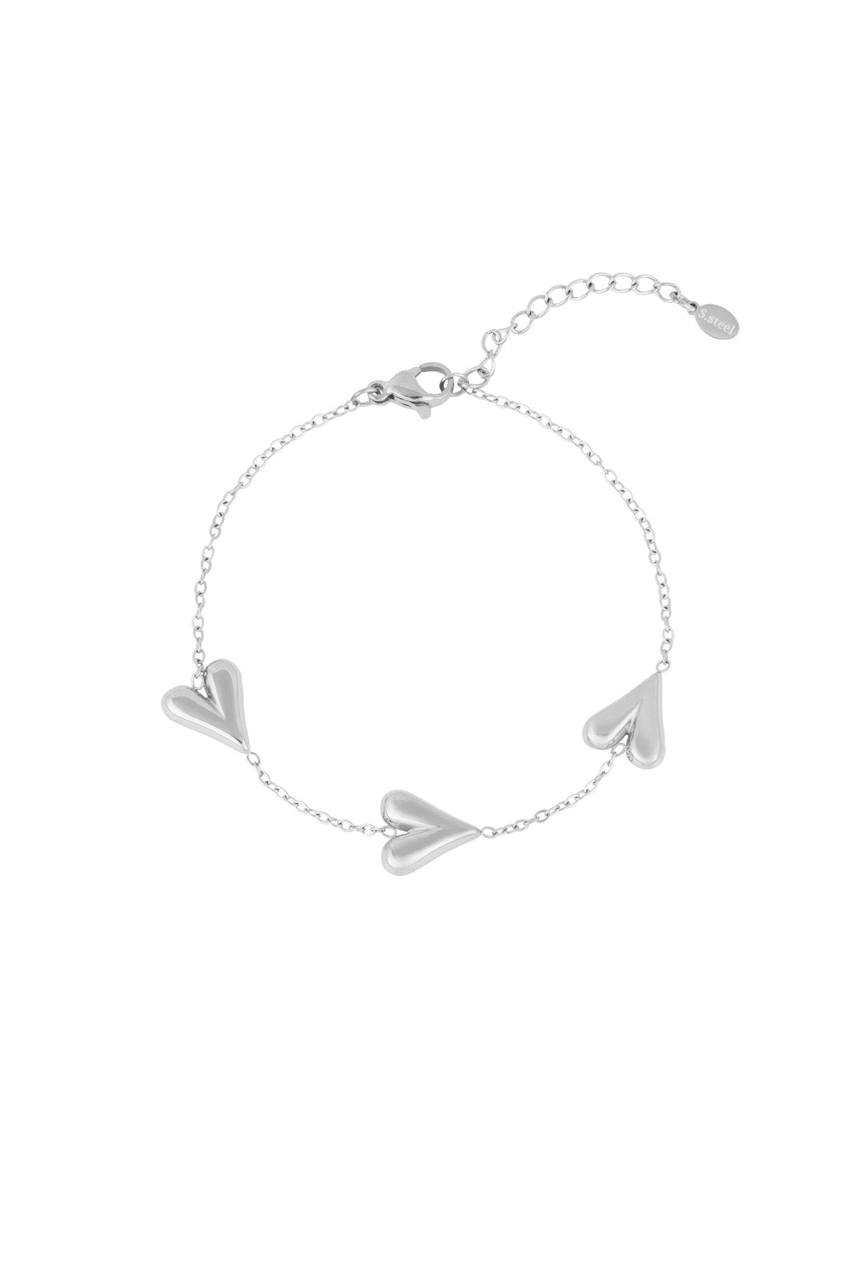 Armband Hearts Day - zilver