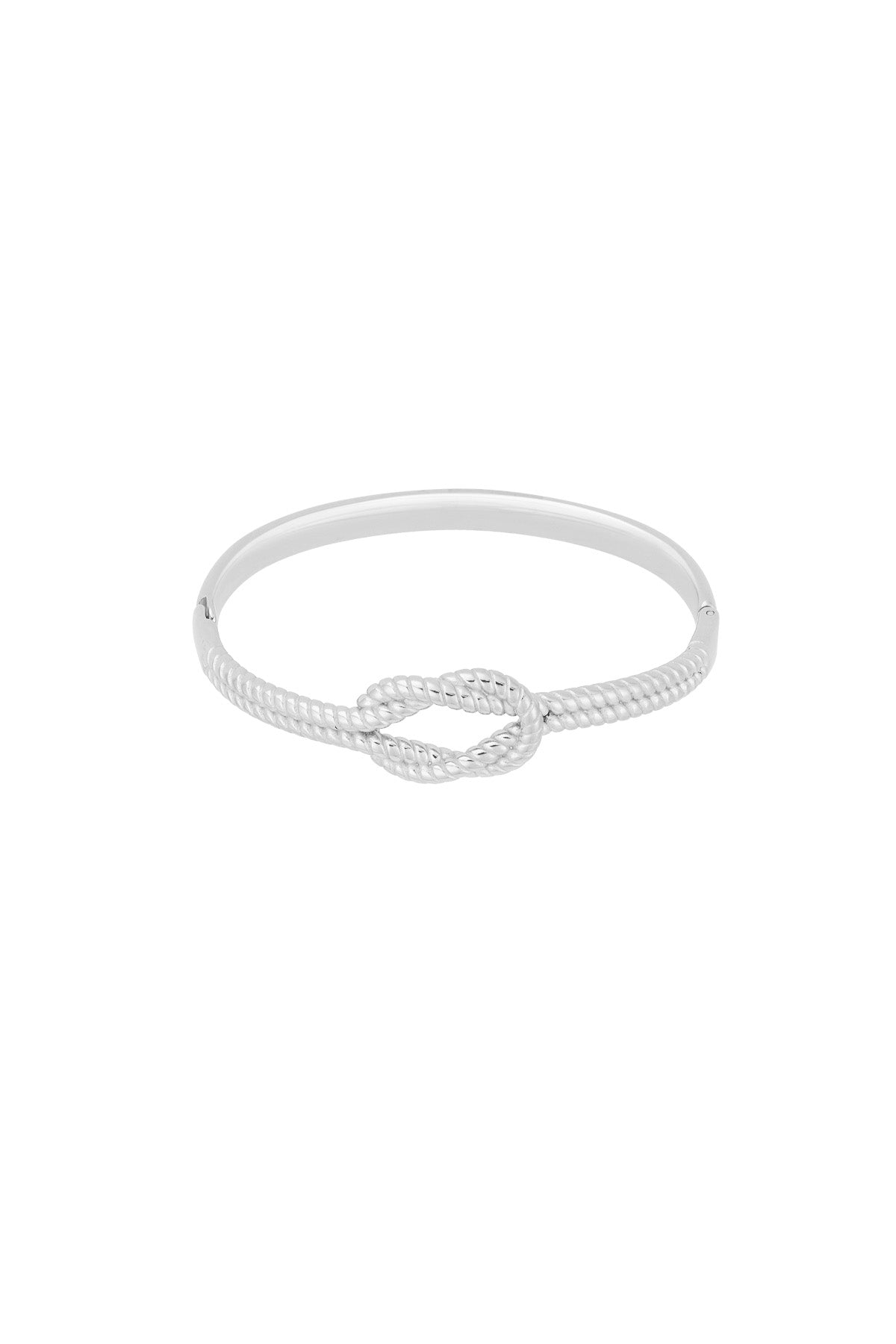 Bangle armband Knot - zilver