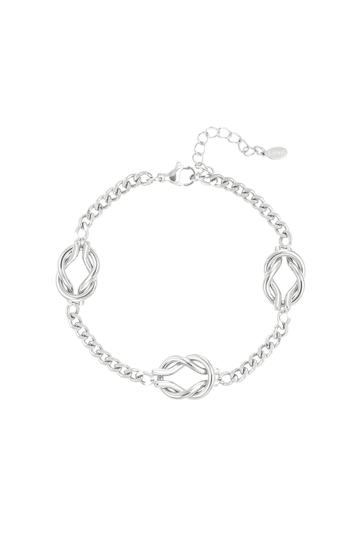 Armband Love Knot - zilver