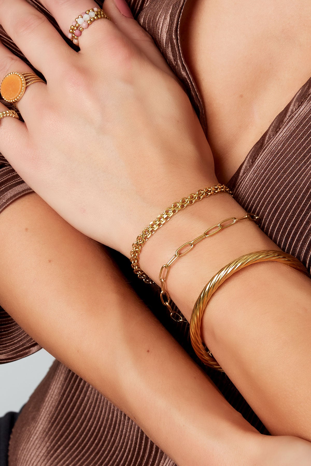 Armband Link Basic - goud