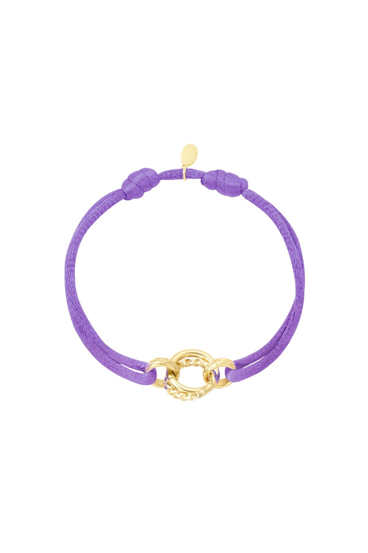 Koordarmband Iconic Lilac - goud