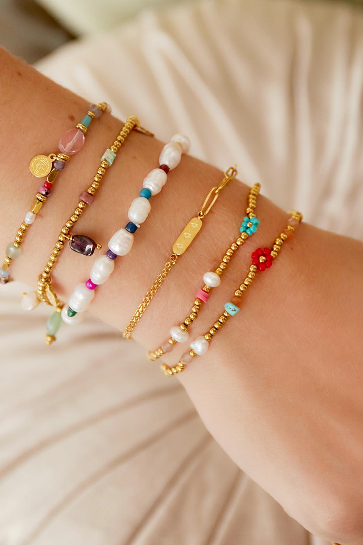Armband Double Chain - goud