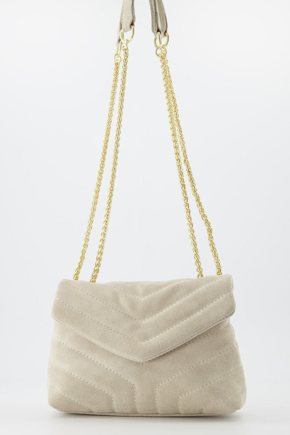 Crossbody bag Celine suède (leer) - Beige