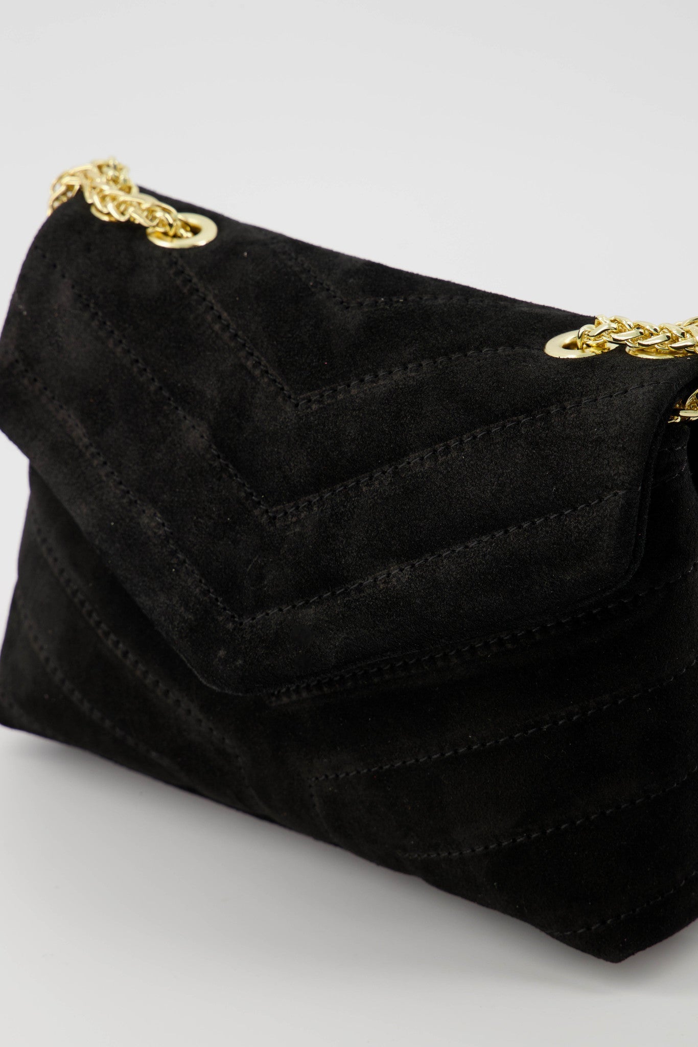 Crossbody bag Celine suède (leer) - Black