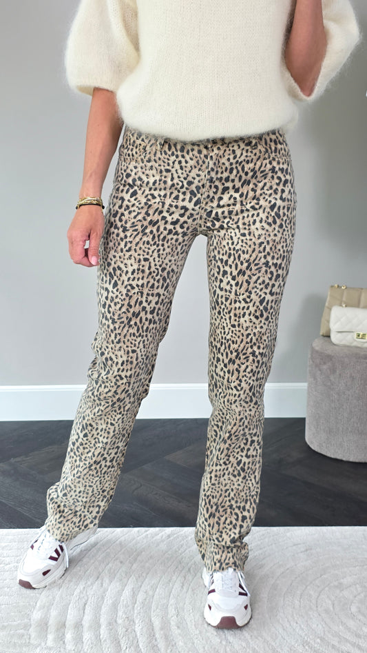 Redial Leopard Jeans Quinn - Lengte Tall