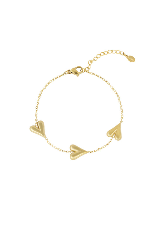 Armband Hearts Day - goud