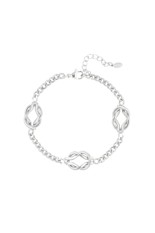 Armband Love Knot - zilver