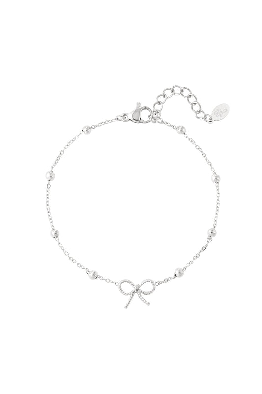 Armband Bow Basic - zilver