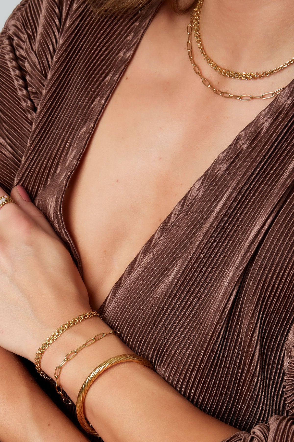Armband Link Basic - goud