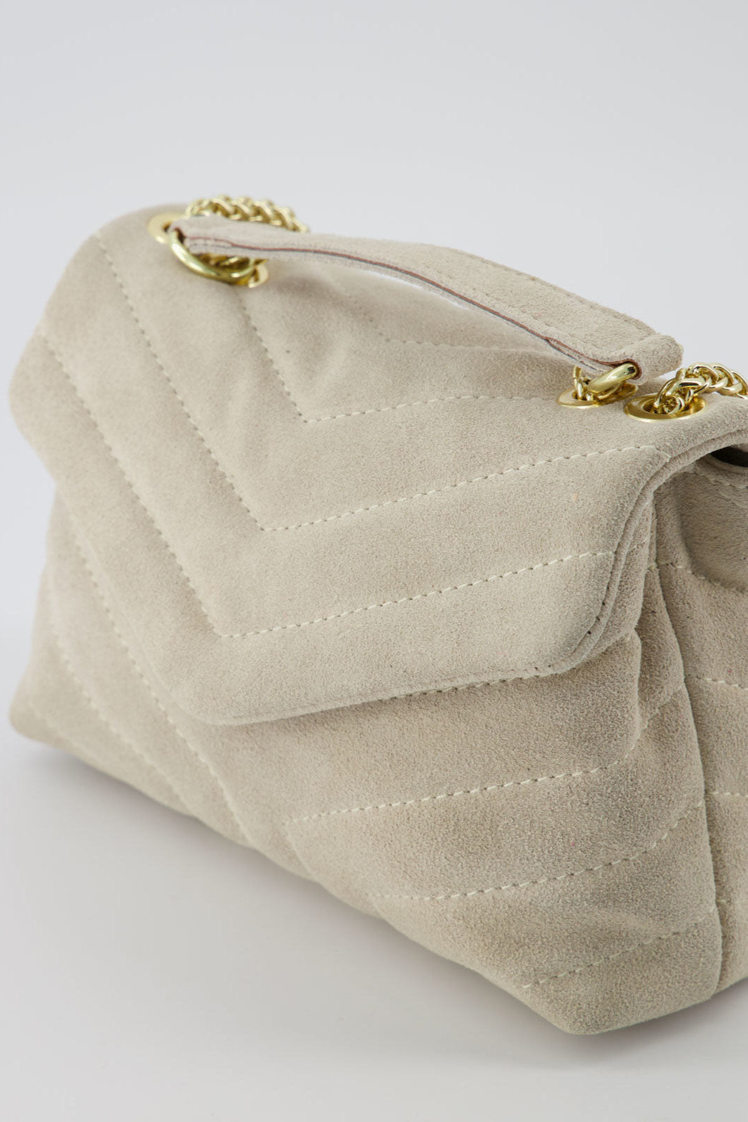 Crossbody bag Celine suède (leer) - Beige